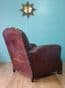French leather deco club chair - SOLD